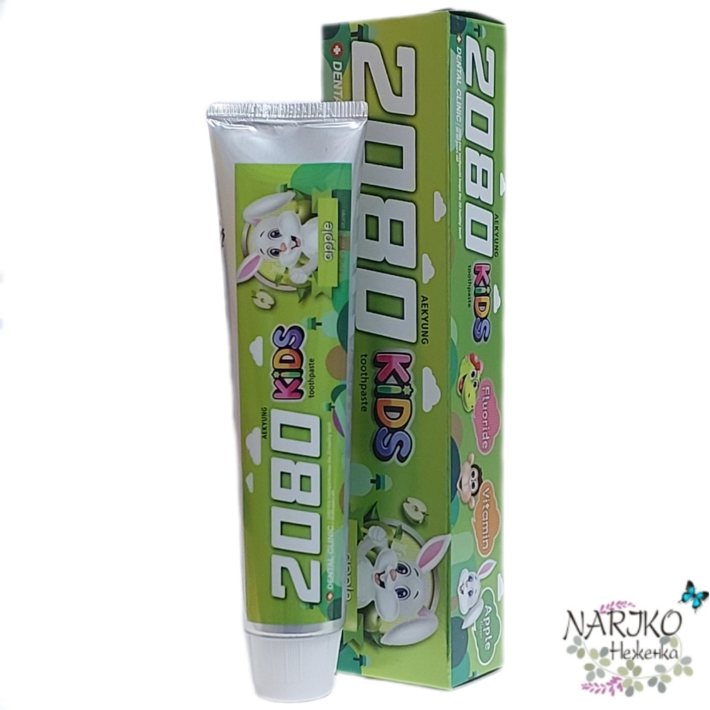 Зубная паста Dental Clinic 2080 детская яблочная, 80 гр.
