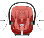 Коляска Cybex Balios S Lux BLK complete Aton S2 Hibiscus Red Base One 4 в 1 Moon Black с дождевиками