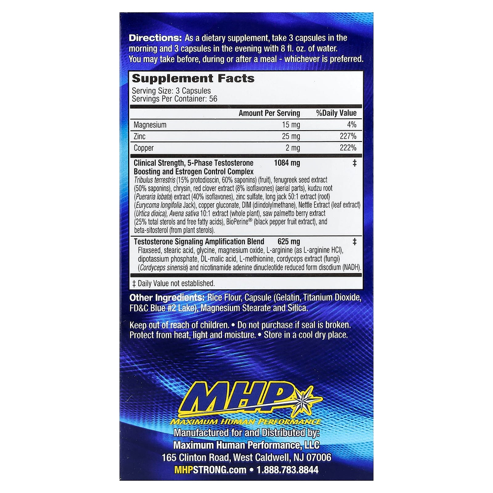 MHP, T-Bomb® 3Xtreme, 168 капсул