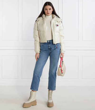 Пуховая куртка Tommy Jeans - кремовый(DW0DW16572)