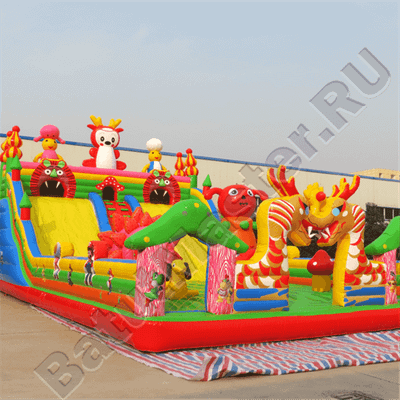 Коммерческий надувной батут "Драконы"