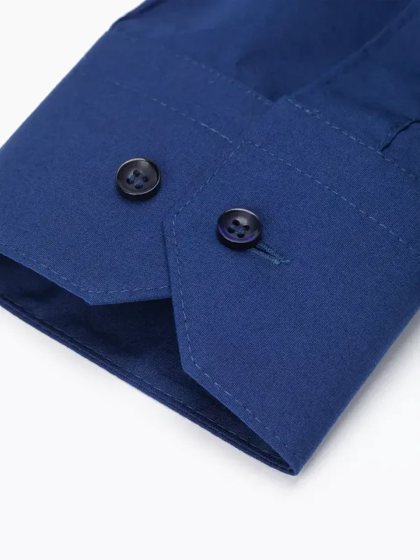 Рубашка на высокий рост LONG SLIM FIT с длинным рукавом, темно-синяя