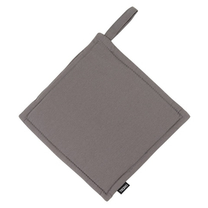 Прихватка из хлопка серого цвета из коллекции essential, 22х22 см