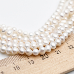 Жемчуг, размер около 4,5-5 мм, цена за нить 35 см