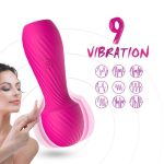 Вибромассажёр мини 9 режимов розовый 13,6 см
