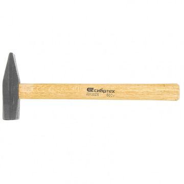 Молоток слесарный, 600 г, квадратный боек, деревянная рукоятка Сибртех 10219