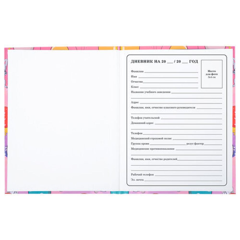 Дневник 1-4 класс 48 л., твердый, ЮНЛАНДИЯ, глянцевая ламинация, с подсказом, "Зайчики", 106822