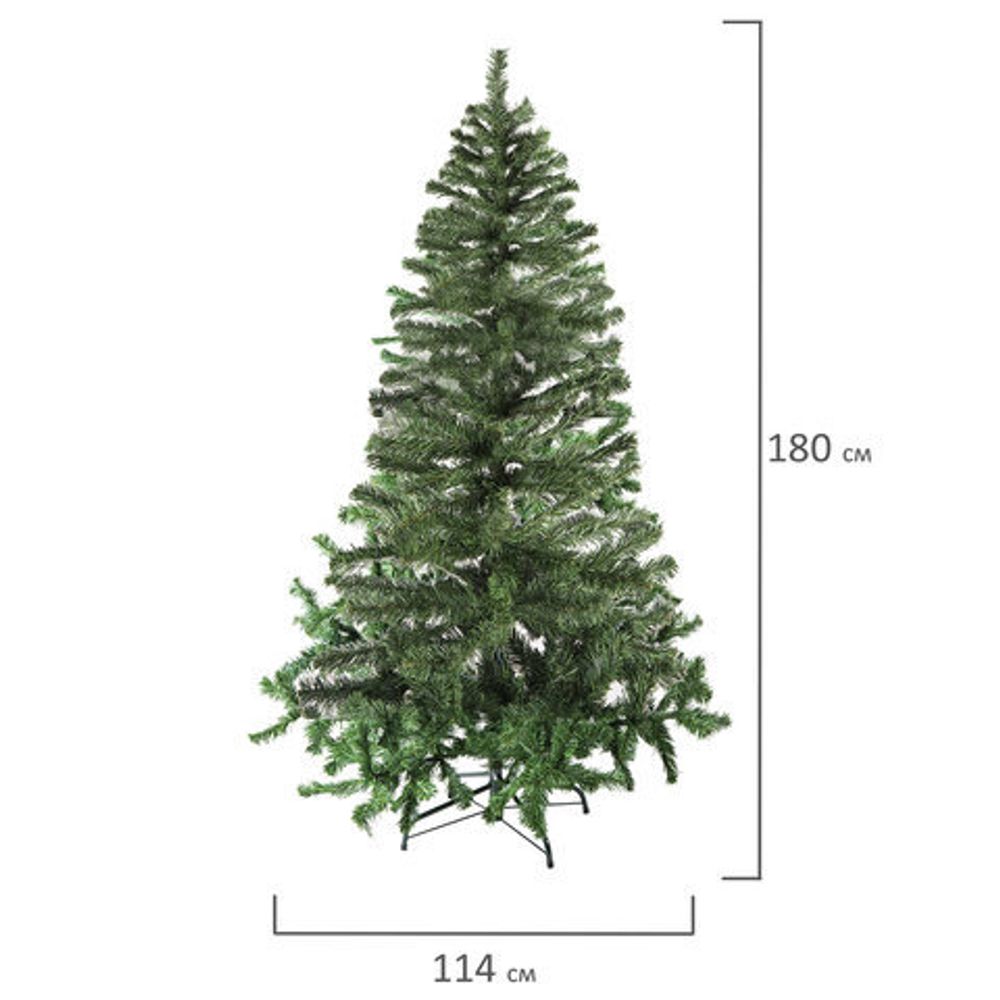 Ель новогодняя искусственная "Classic Green" 180 см, ПВХ, зеленая, ЗОЛОТАЯ СКАЗКА, 591305