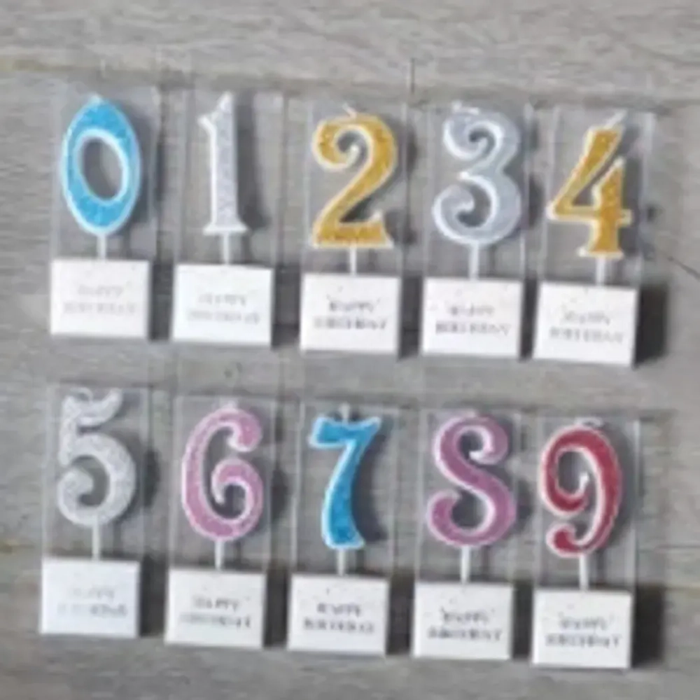 Свеча для торта Цифра Иллюзия «8» 9.5 см, красный