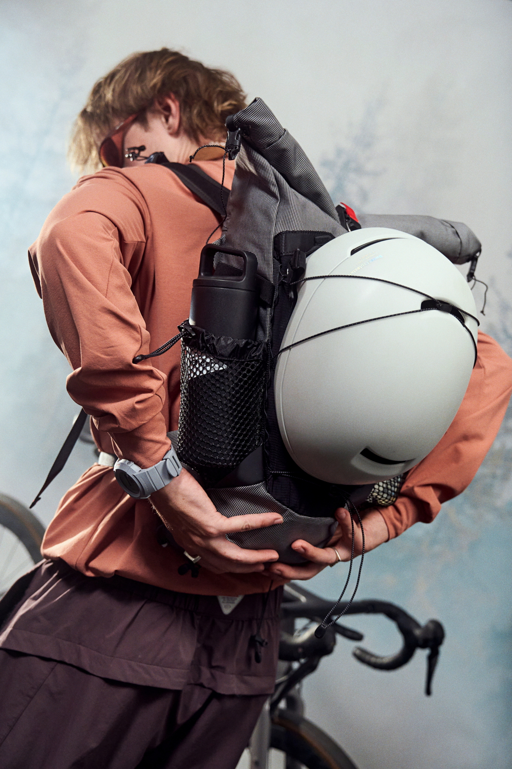 Лонгслив Nothomme Blue Drawstring Training "Orange"