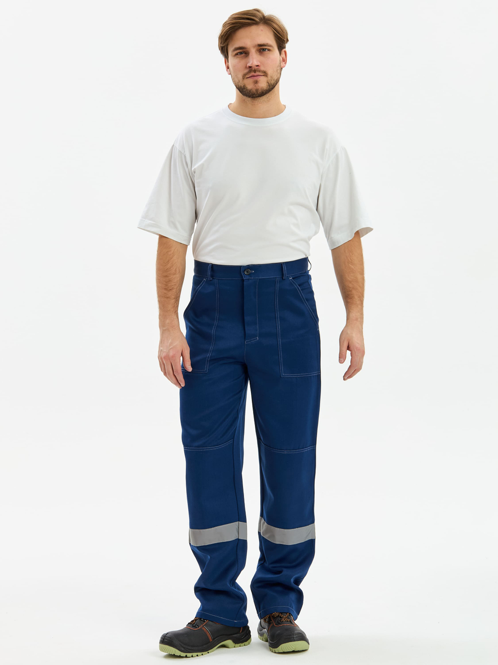 Костюм Лигор-1 СОП К. (тк.Смесовая,210) брюки, т.синий/серый