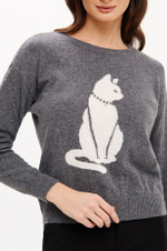 23397 Джемпер женский (серый)