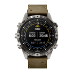 Спортивные часы Garmin MARQ Adventurer (Gen 2), гибридный ремешок, чёрный силиконовый ремешок Безель и корпус из титана, AMOLED-дисплей с куполообразным сапфировым стеклом. Ремешок из кожи и фторэластомера и силиконовый ремешок с классическими застёжками