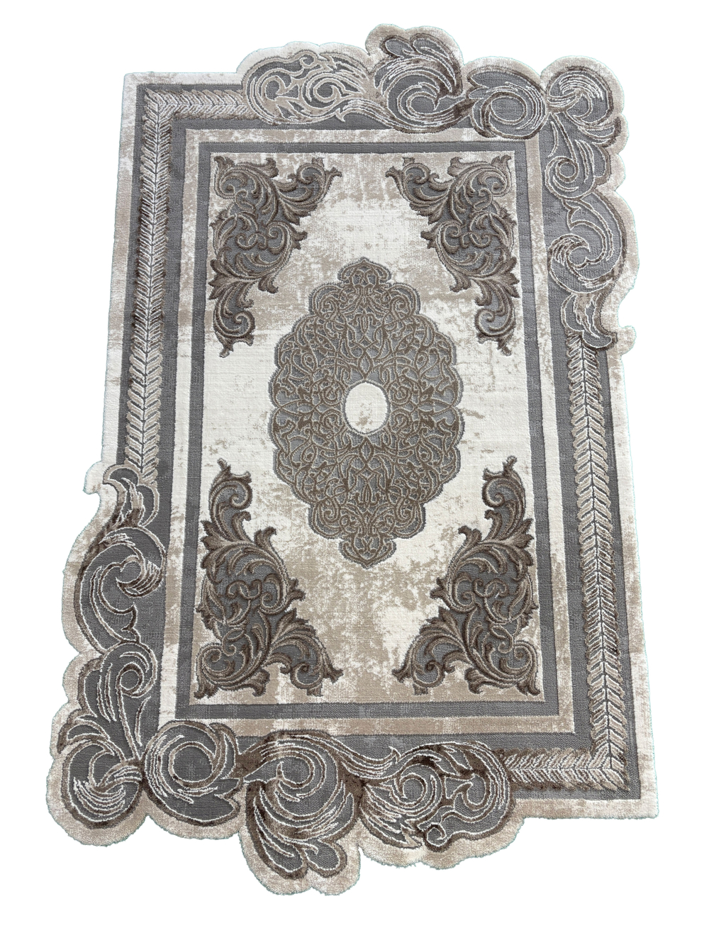 Ковер Safir 00856C Gray/Brown Нестандартная