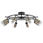 LR7183181 Люстра RULLO 8х50W GU10 ЧЕРНЫЙ/БРОНЗА (571718+214431-8+202431-8)