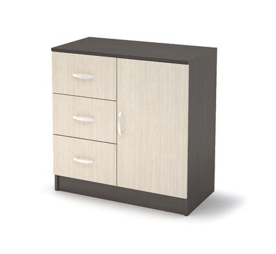 КМ 553М Бася ЛДСП комод 3 ящ. 1 ств.