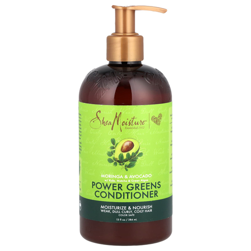 SheaMoisture, Power Greens, кондиционер, «Моринга и авокадо», 384 мл (13 жидк. унций)
