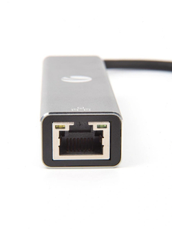VCOM DH311A Кабель-концентратор USB 3.1 Type-Cm --&gt; RJ-45+3port USB3.0(f)  Aluminum Shell VCOM [DH311A] [4895182246775]