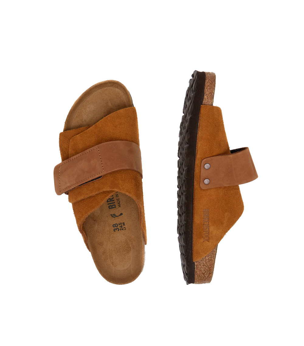 Кожаные шлепанцы kyoto Birkenstock - коричневый(1022572)