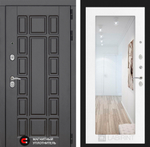 Дверь Входная Лабиринт Нью-Йорк 18 С зеркалом Белое дерево