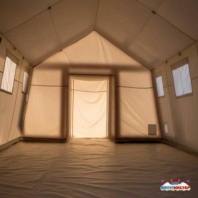 Пневмокаркасная всесезонная палатка «Универсал» 4×2,5×2,5 м — из ПВХ, синяя