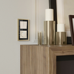 Выключатель двухклавишный проходной (айвори матовый)