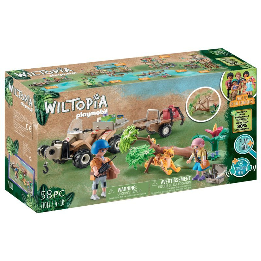 Playmobil - Квадроцикл для спасения животных Wiltopia 71011X