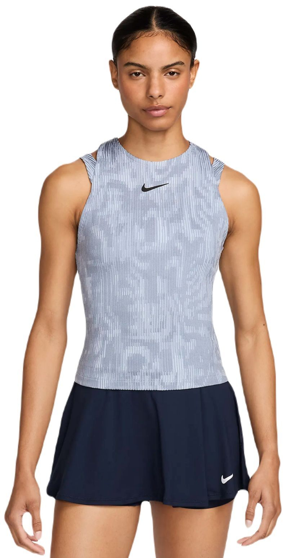 Женский топ теннисный Nike Court Dri-Fit Slam RG Tank Top - ashen slate/black