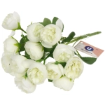 Искусственные цветы «Розочки» 30см 15 цветков белые
