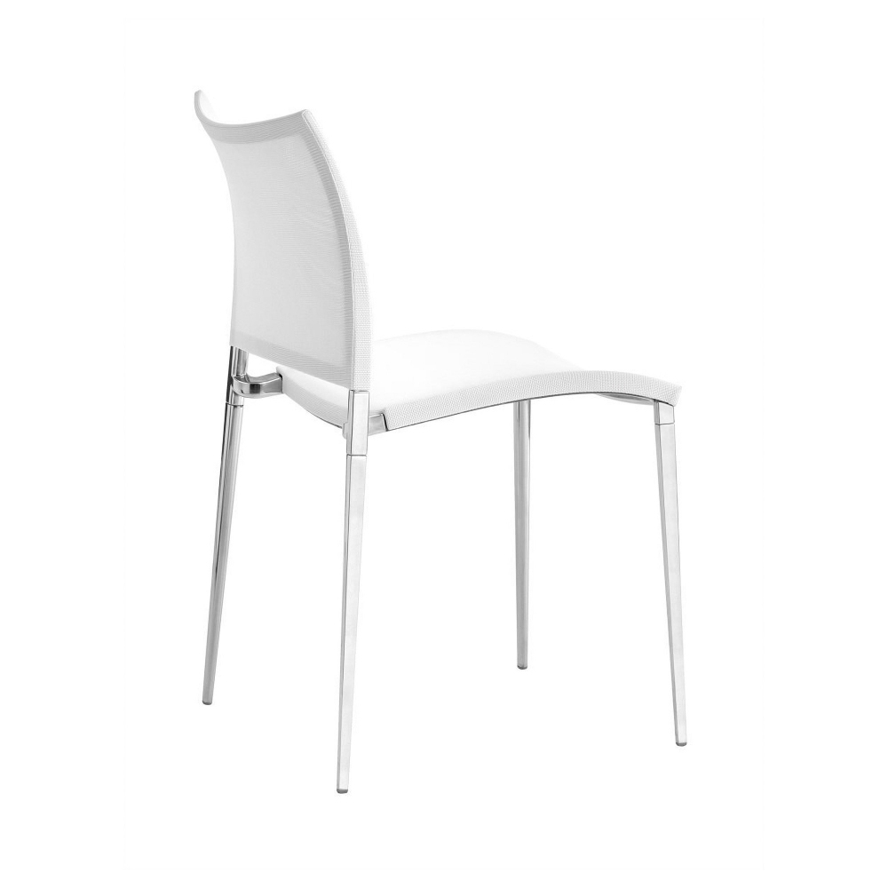 Стул DESALTO Sand Air B62 matt white/SEAT AND BACK S03 white 470х540х820h