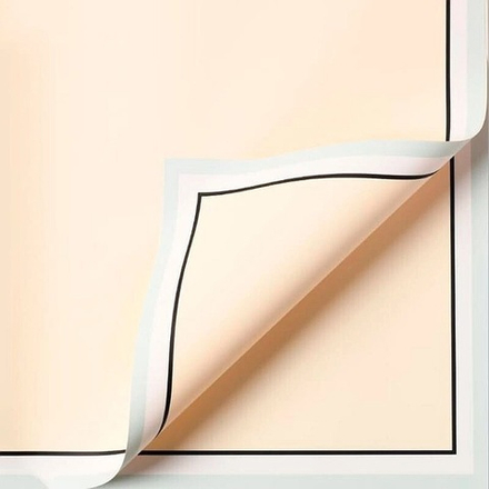 ЛИСТ Двойной кант 58*58/20шт ПЕРСИК