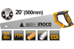 Ножовка по дереву INGCO 500 мм INDUSTRIAL HHAS38500