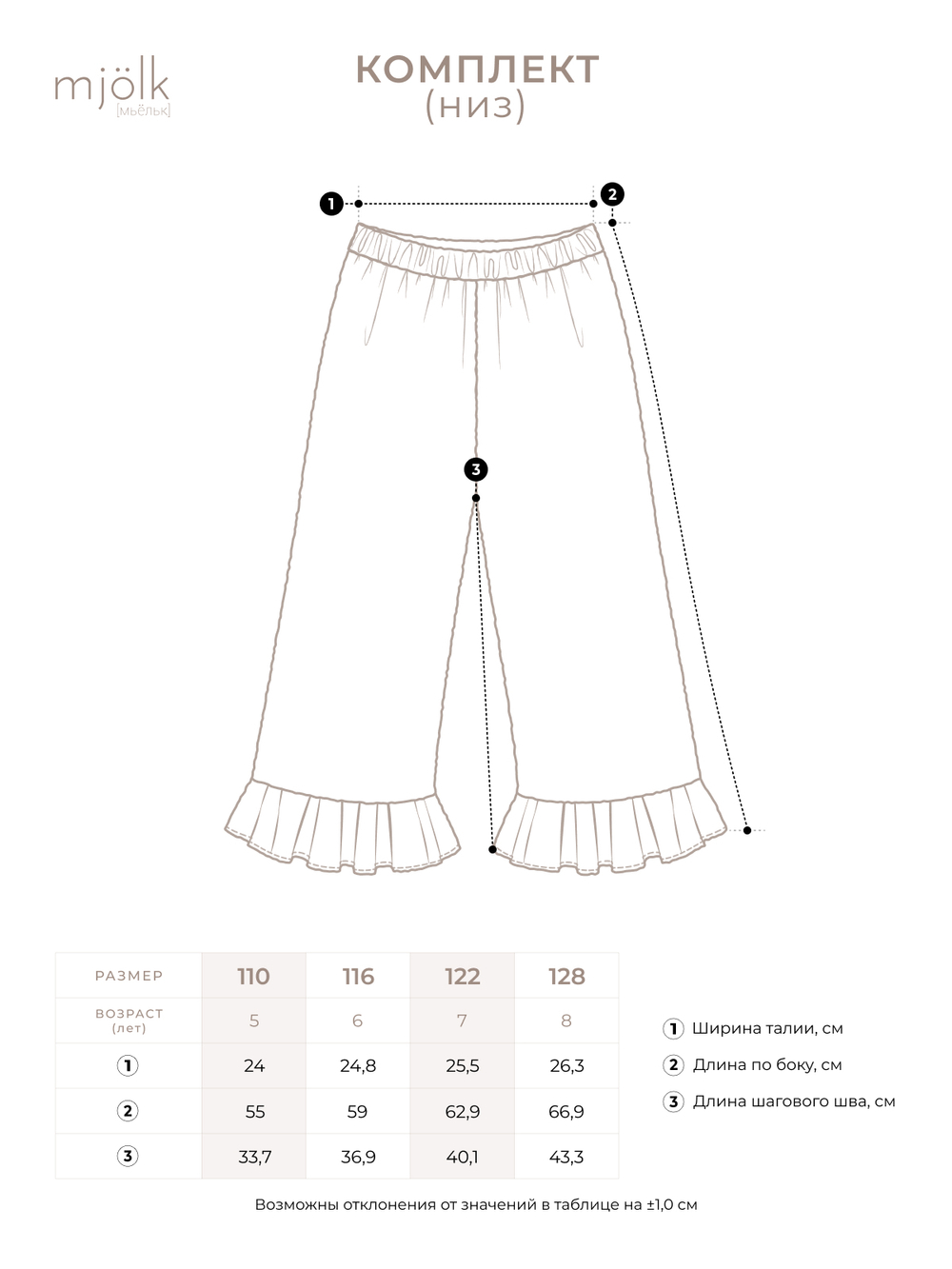 Комплект Mjölk (топ и брюки) Pink, уценка