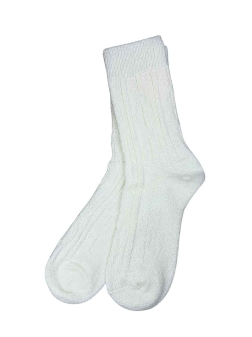 Женские теплые "вязанные" носки из шерсти Мериноса средней длины - 10 пар