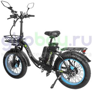 Электровелосипед Syccyba F11 Pro Dual 48V/20Ah (полный привод) - Синий обод фото №7