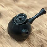 Чайник с боковой ручной, черный