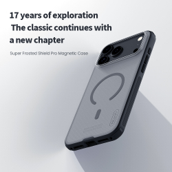 Чехол прозрачный тонированный c MagSafe для iPhone 17 Pro Max, серия Super Frosted Shield Pro Magnetic (Clear version) от Nillkin