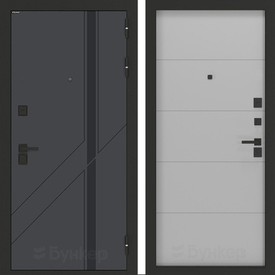 Входная дверь Бункер BN-12 - 13 Грей софт