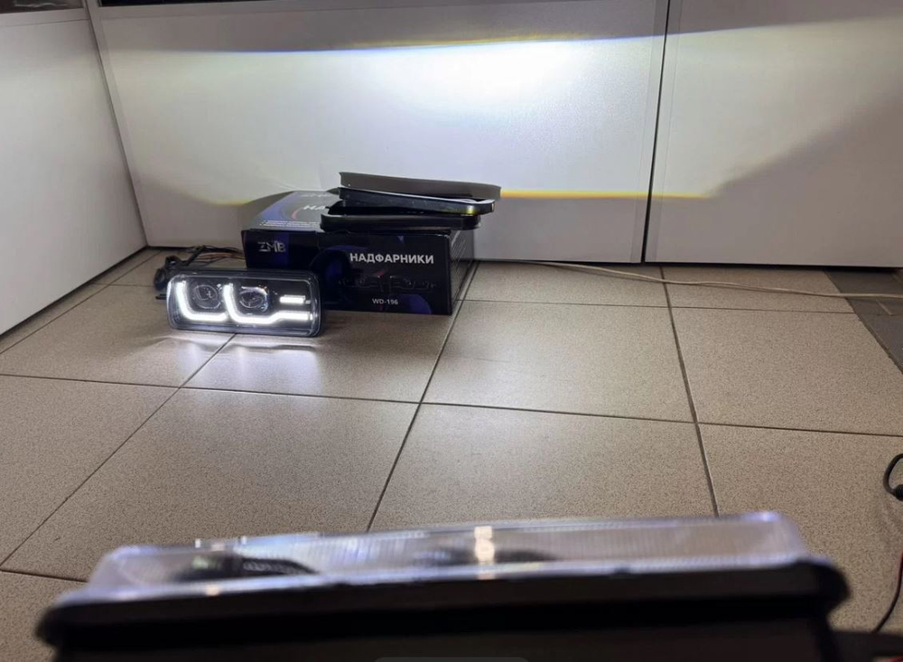 Надфарники Нива 4х4/Легенд с ДХО в стиле Lexsus