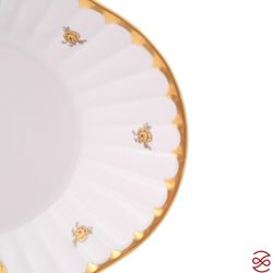 Блюдо для хлеба Queen's Crown Золотая роза 34 см