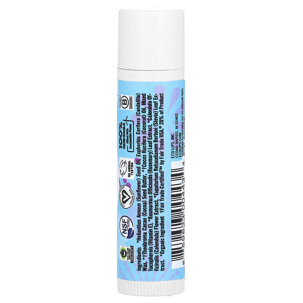Eco Lips, Bee Free, веганский бальзам для губ, без добавок, 4,25 г (0,15 унции)