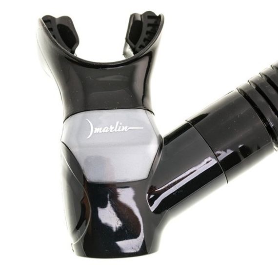 Трубка Marlin Dry Max Black/Orange Прямая гофра