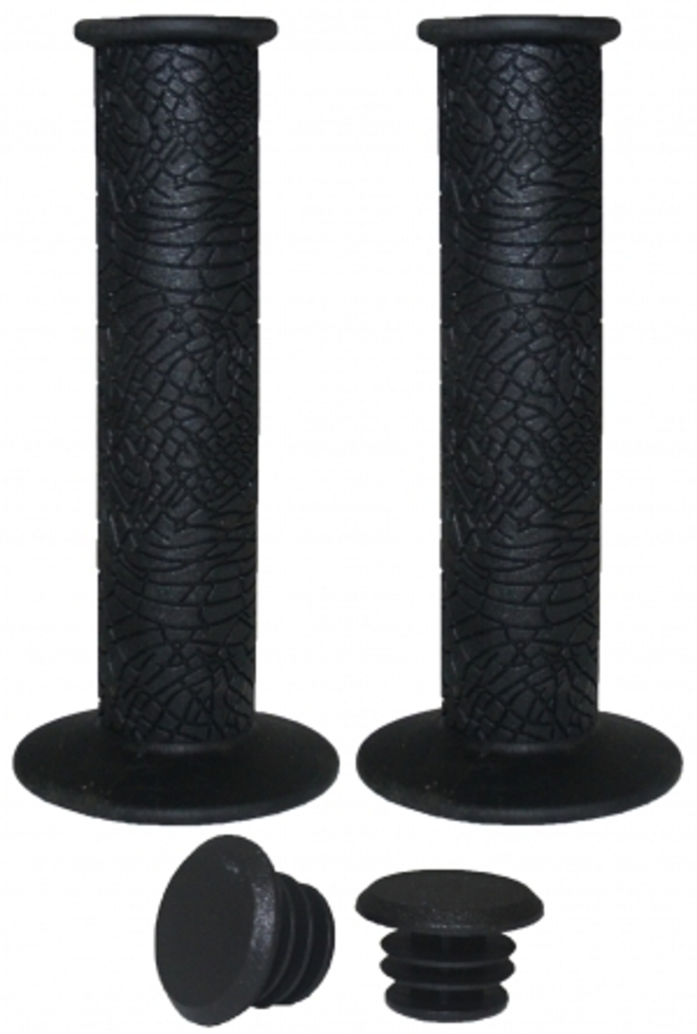 Грипсы резиновые  , длина 120 мм, черные, инд. упаковка Vinca Sport H-G 60 black