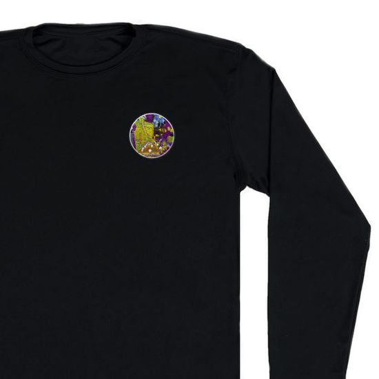 Нашивка термоаппликация на одежду и на рюкзак. Терраса. Ван Гог