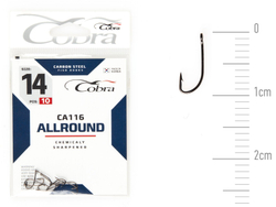 Крючки Cobra Allround CRYSTAL сер. CA116 разм. 014 10шт.