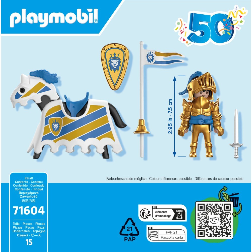 Playmobil - Юбилейный рыцарь 71604 / артикул   71604  / GTIN 4008789716040