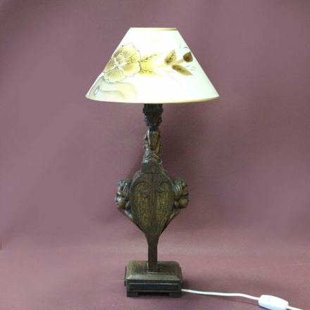 Винтаж: Настольная антикварная лампа