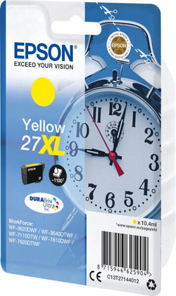 Epson Alarm clock C13T27144022 струйный картридж Подлинный Желтый 1 шт