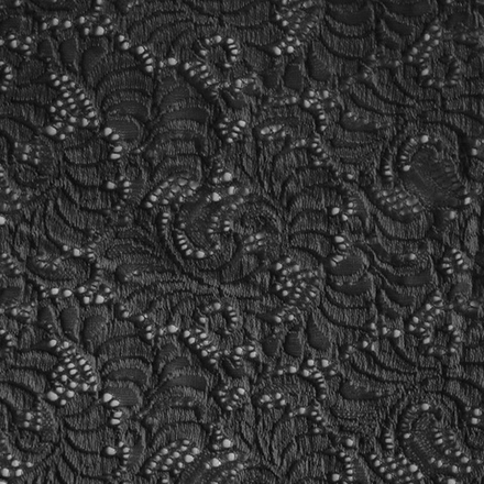 Кружевное полотно, 140 гр/м2, 150 см, чёрный