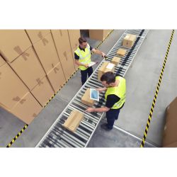 Клейкая лента СИЛА STHW-2548YB Разметочная 25м x 48мм x 0.15мм жёлто-черная | Сила